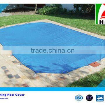 100%Polyester Vinyl Blue Tarpaulin For Swimming Pool Cover