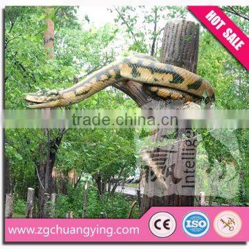 Amusement park life size snake animals realistic sculpture