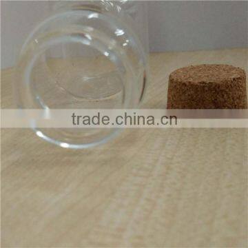 Transparent 35*45mm High Borosilicate Glass Bottle With Wood Cork photo-5