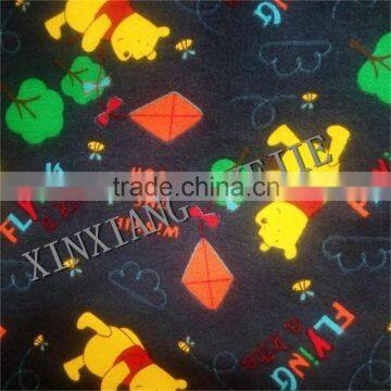 new design custom cartoon printed flannel fleece fabric for blankets