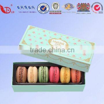 Customized paper macaron box ,macaron trinket box .