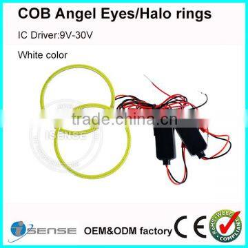 Plasma COB led angel eyes for bmw f30 e90 e92 e93 m3 single color white red 60*60mm