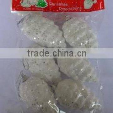 Foam Christmas Glitter Ornaments , Foam Bell for Christmas Day