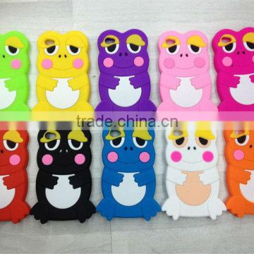 3D Cartoon Animal Frog Silicone Case for iPhone 5