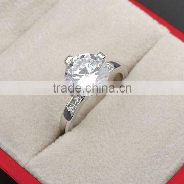 Romantic Cubic Zirconia Women's Ring 18K Diamond Rings photo-5