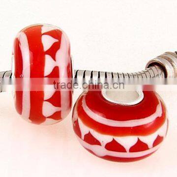 High quality pattern beads 925 silver Beads Murano Glass