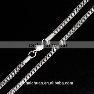 Wholesale 316L stainless steel chain mesh for jewelry