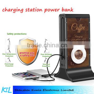 Desktop Menu Holder Advertising Power Bank, Desktop Advertising Power Bank, Desktop menu Power bank