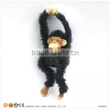 Soft Toy Fur Coating Ceramic Monkey for Sale