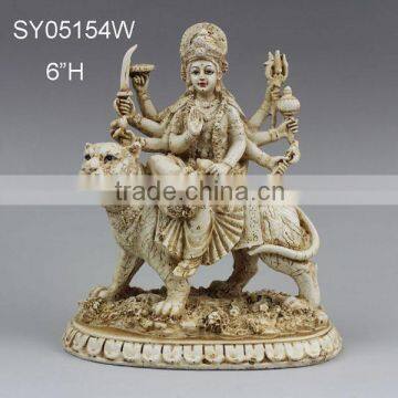 Polyresin hinduism durga sculpture hindu god statue