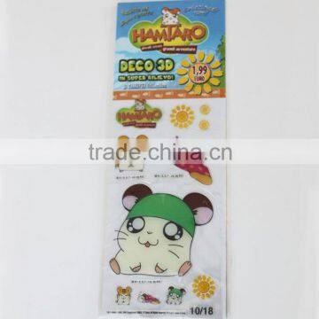 Eco-friendly Cartoon shape custom epoxy sticker,3D epoxy sticker