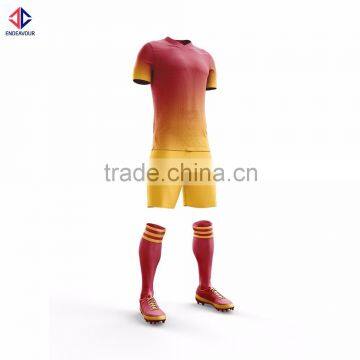 2016 design 100% polyester sublimation soccer uniform