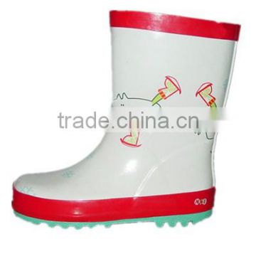 comfortable children rubber rain boots heels