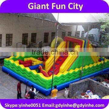 2016 Attractive giant inflatable jumping caslte slide for sale