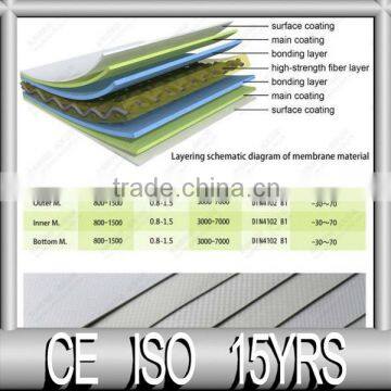 Biogas membrane matarial of gas-specific membrane, fireproof, self-clean,light weight, fireproof(Euro B), anti-aging,