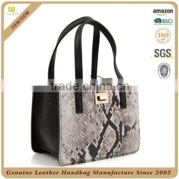 CSS1799-003 Chinese leather bag manufacturer Snake Grain Genuine Leather Small Elegant Evening Clutch Bag