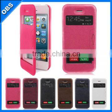 wallet flip design Pu leather mobile phone case for iphone5 iphone5c iphone5s