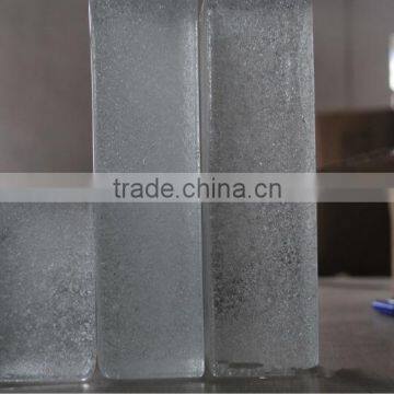 decorative glass brick clear water bubble solid glass block with CE,ISO f for building decoration