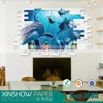 3D three-dimensional wholesale nursery Room carton kids stickers