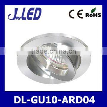 Aluminum GU10 MR16 double ring surface downlight