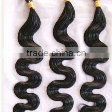 body wave style I-tip human hair extensions