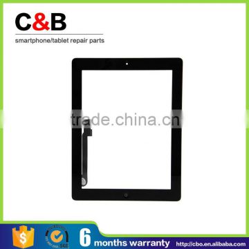 High quality touch panel with home button for iPad 4