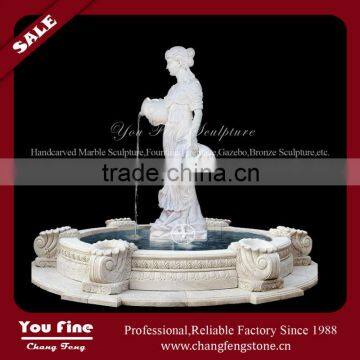 Garden Marble Woman Statue Fountain