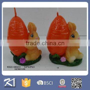 2015 The newst design decorative easter rabbit shaped candles