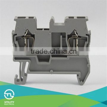 Alibaba Din Rail Mounted Terminal Block / spring cage dinrail electrical terminal blocks 1.5m/Made in China