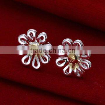 wholesale flower stud earrings 925