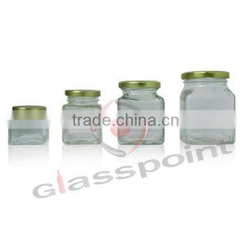 Honey glass jar