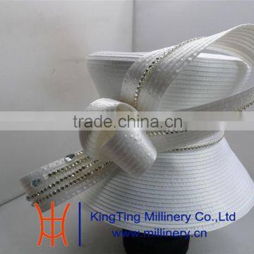 Wholesale Plain Church Hat Black / White Designer Hats For Ladies BM-5072/5073                        
                                                Quality Choice