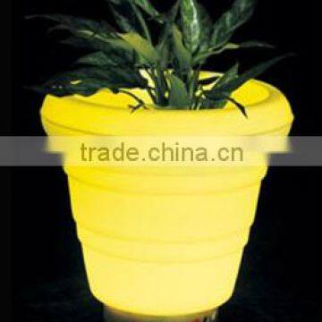 Rotomolding Round Illuminated Plastic Flower Pot