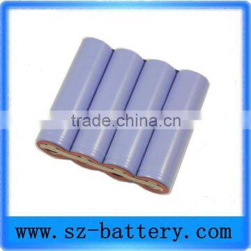 18650 li-ion battery pack/2s2p 7.4v 5200mah chargeable batterypack/ high power 18650 battery pack