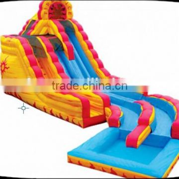 2015 HOT SALE CHEAP Kids games Used commercial Giant Inflatable Water Pool Slide for sale