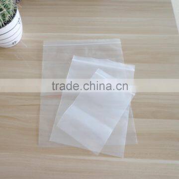 Heavy duty grip seal zip lock self seal clear bags