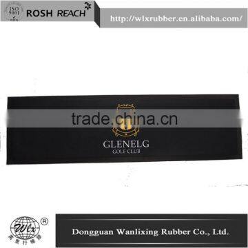 branded promotional washable custom rubber beer bar mats