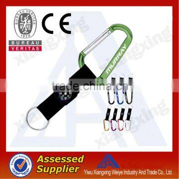 Hot selling cheap compass carabiner lanyards supplier