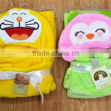 Wholesale baby blankets with hood animal designs