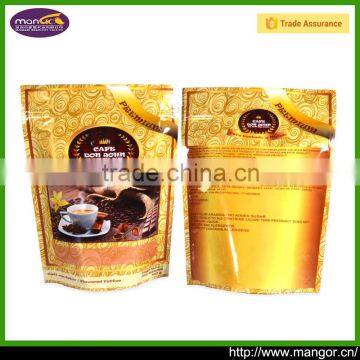 Food packaging use promotional polyethylene plastic bag hole punch for coffee