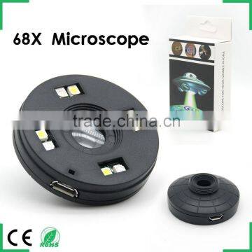 Optical Zoom Phone Lens Tablet Microscope LED Telescope Lens Universal Clip for iPhone 6 Samsung S5