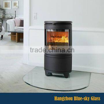 LT high quality 6mm stove glass hearth price