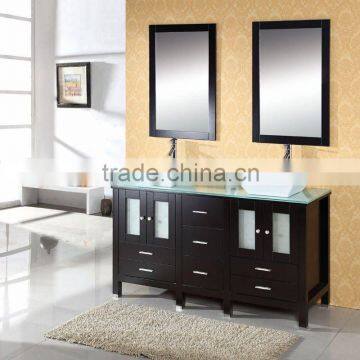 60" Modern Double Sink Bathroom Vanity Cabinet(MJ-030)