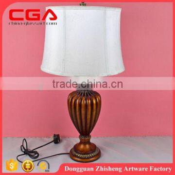 Classic polyresin table lamp hotel ornament bedroom decoration