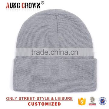 winter popular plain beanie knit ski cap