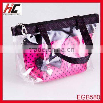 New arrival wholesale Multifunctional pvc cosmetic bag set