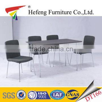 Latest product 25mm MDF dining table with fabric dining chair