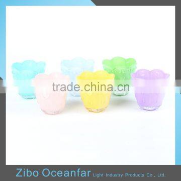 Best Sale Flower Tealight Candle Cups Wholesale Bulk Candle Holder Favors