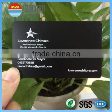 Cheap price Stainless Steel credit card size printed metal card for business                        
                                                Quality Choice