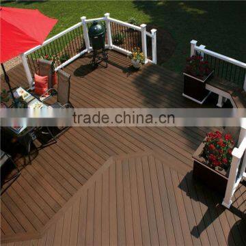 Solid wpc floor outdoor rot resistance wooden flooring